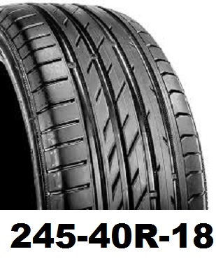  タイヤサイズ, タイヤの直径, タイヤ, 245-40R-18