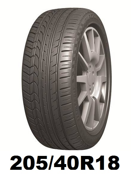 タイヤサイズ, タイヤ, 205/40R18
